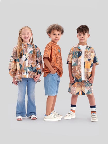 PATCHWORK COTTON SHIRT