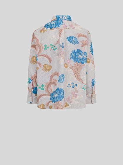 SHIRT WITH PAISLEY AND FLORAL MOTIFS