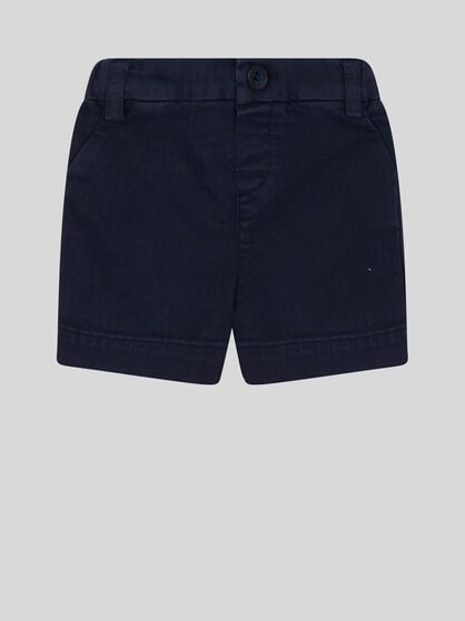 TAILORED SHORTS WITH PEGASO EMBROIDERY