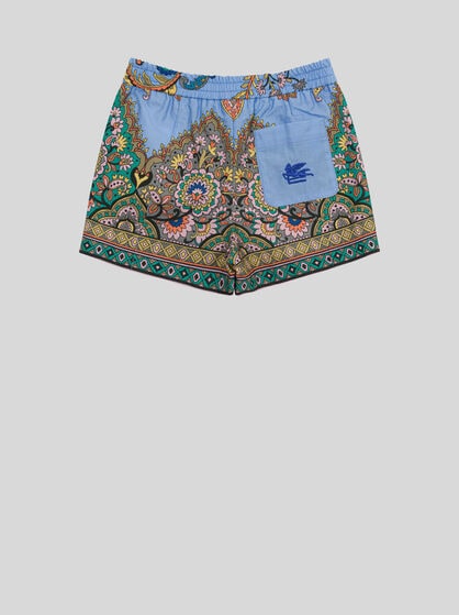 SHORTS WITH PLACED PRINT