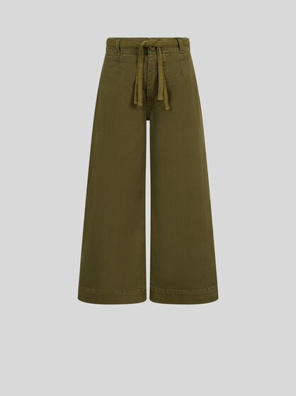 STRETCH COTTON TROUSERS