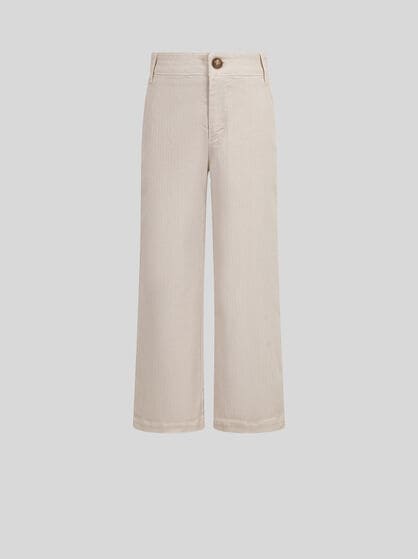 HERRINGBONE-WOVEN TROUSERS