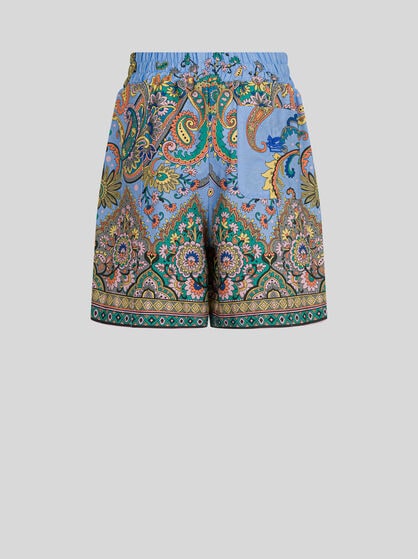 SHORTS WITH PLACED PRINT