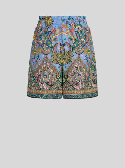 SHORTS WITH PLACED PRINT