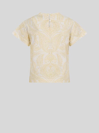 T-SHIRT WITH COAT OF ARMS PRINT