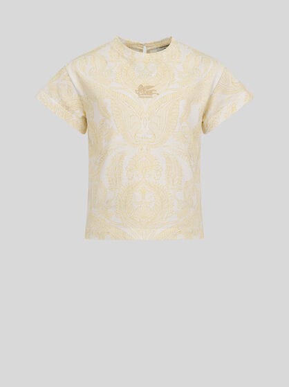 T-SHIRT WITH COAT OF ARMS PRINT