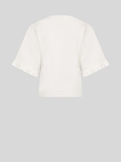 T-SHIRT WITH EMBROIDERY AND LOGO
