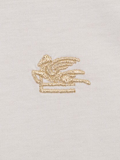 T-SHIRT WITH PEGASO EMBROIDERY