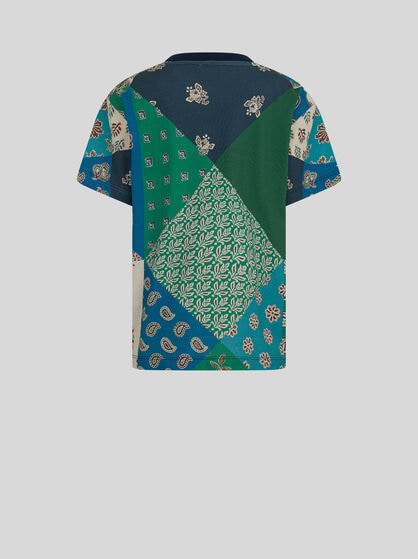 PATCHWORK CREW-NECK T-SHIRT
