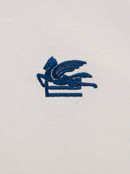 T-SHIRT WITH PEGASO EMBROIDERY