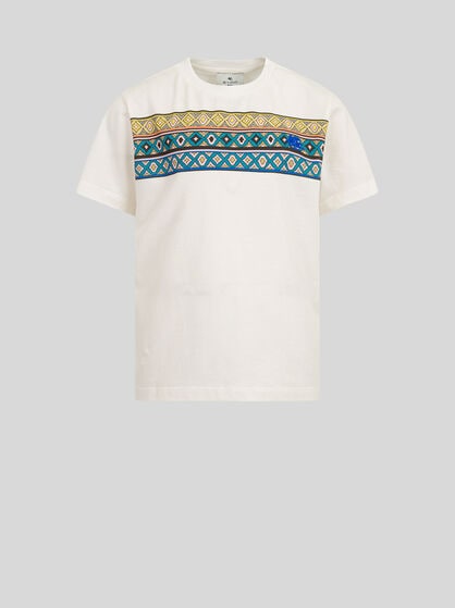 GEOMETRIC-PATTERNED T-SHIRT