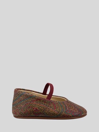 PAISLEY JACQUARD BALLET FLATS