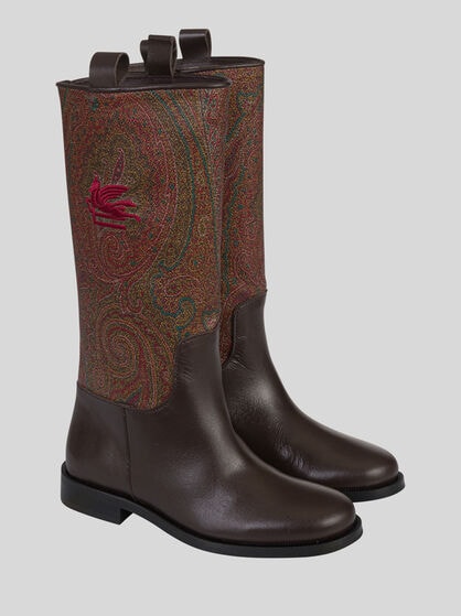 PAISLEY JACQUARD BOOTS