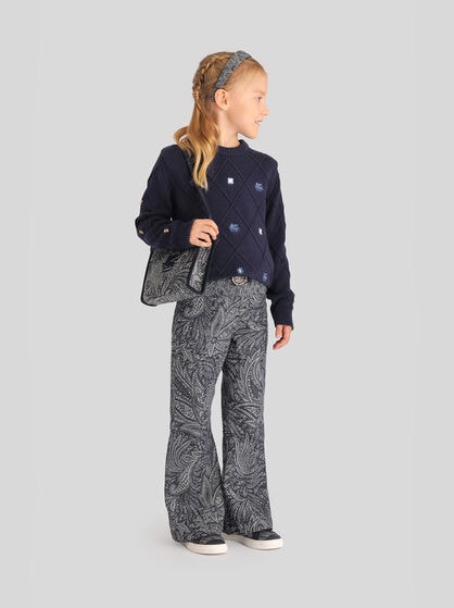 PAISLEY JACQUARD DENIM BAG