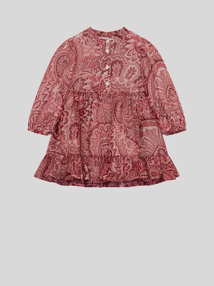 CREPON DRESS WITH FLORAL PRINT