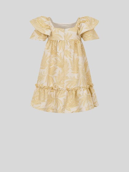 PAISLEY FOLIAGE JACQUARD DRESS