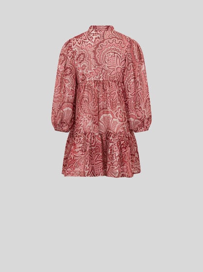 CREPON DRESS WITH FLORAL PRINT