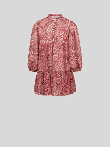 CREPON DRESS WITH FLORAL PRINT