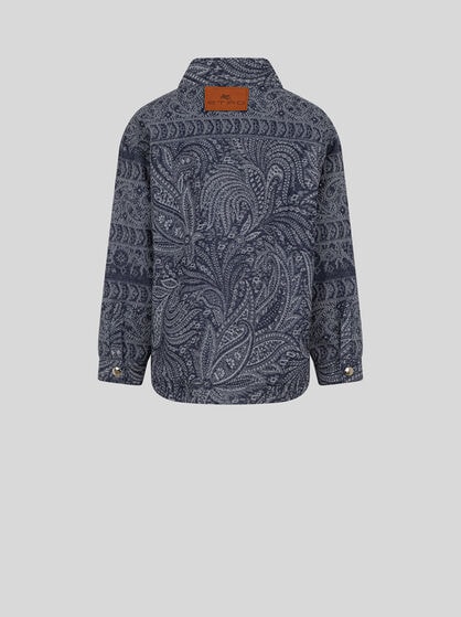PAISLEY DENIM JACQUARD JACKET