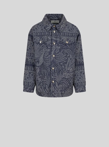 PAISLEY DENIM JACQUARD JACKET