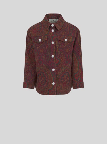 PAISLEY DENIM OVERSHIRT