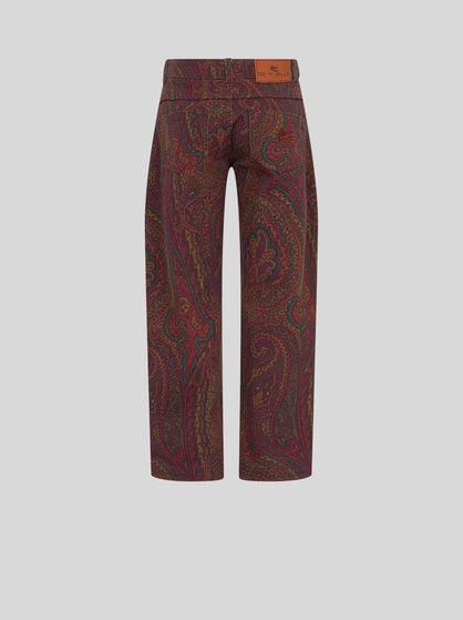 PAISLEY DENIM JEANS