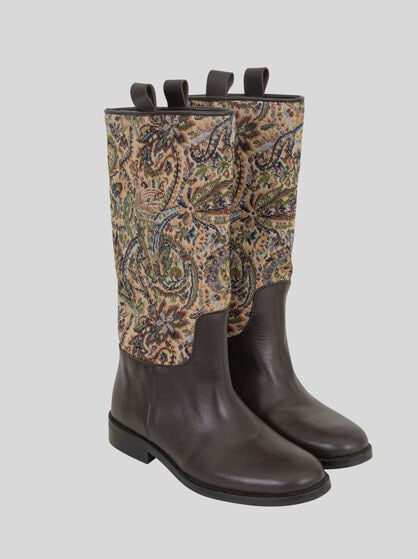 PAISLEY JACQUARD BOOTS