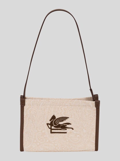 TONE-ON-TONE JACQUARD FABRIC BAG