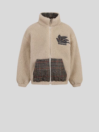 TEDDY JACKET WITH INLAID PEGASO LOGO