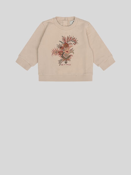 SWEATSHIRT WITH FLORAL PRINT