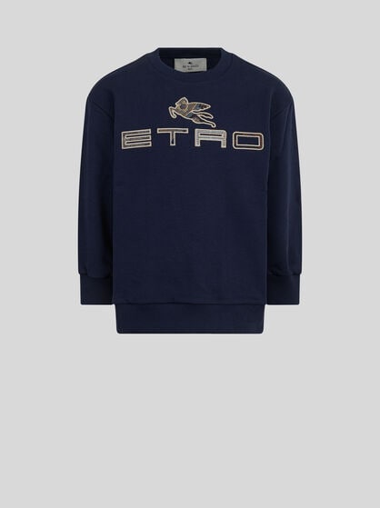 SWEATSHIRT WITH INLAID PEGASO LOGO