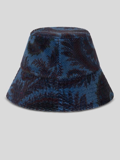 FOLIAGE-PRINT BUCKET HAT