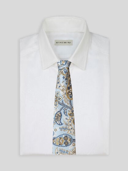 KRAWATTE MIT FLORALEM PAISLEY-MUSTER