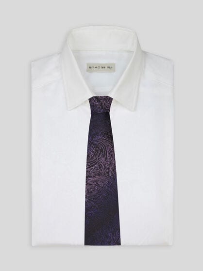 CRAVATE EN JACQUARD DE SOIE