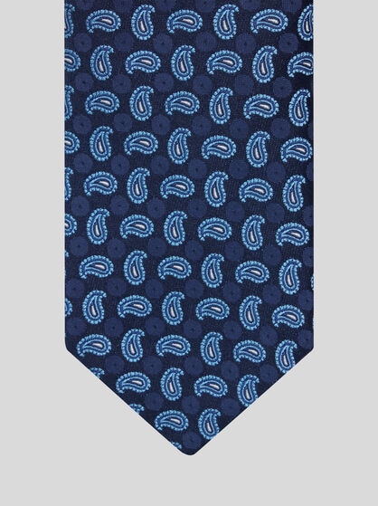 MICRO-PAISLEY SILK TIE