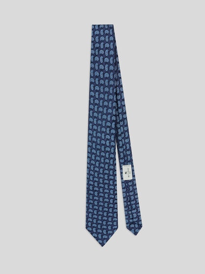 MICRO-PAISLEY SILK TIE