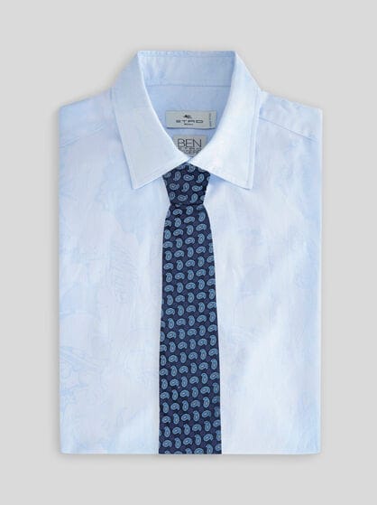 MICRO-PAISLEY SILK TIE