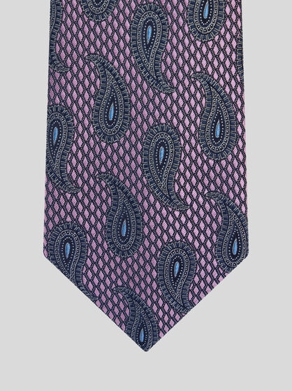 MICRO-DIAMOND TIE WITH PAISLEY