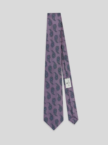 MICRO-DIAMOND TIE WITH PAISLEY