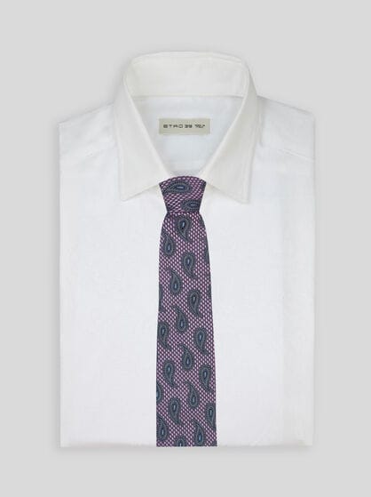 MICRO-DIAMOND TIE WITH PAISLEY