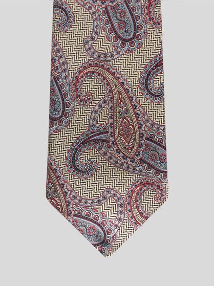 CRAVATE EN JACQUARD DE SOIE PAISLEY