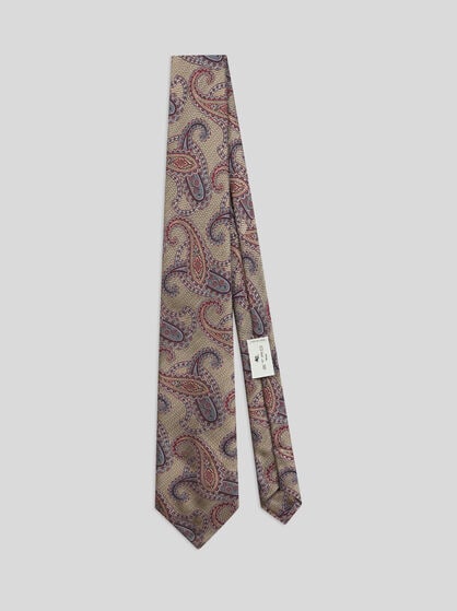 CRAVATE EN JACQUARD DE SOIE PAISLEY