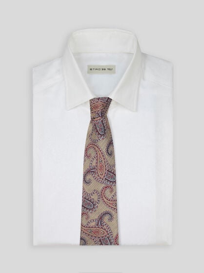 CRAVATE EN JACQUARD DE SOIE PAISLEY