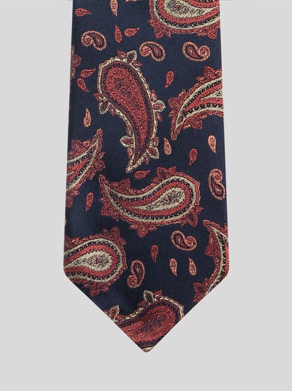 CRAVATE EN JACQUARD DE SOIE PAISLEY