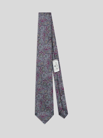 PAISLEY SILK JACQUARD TIE