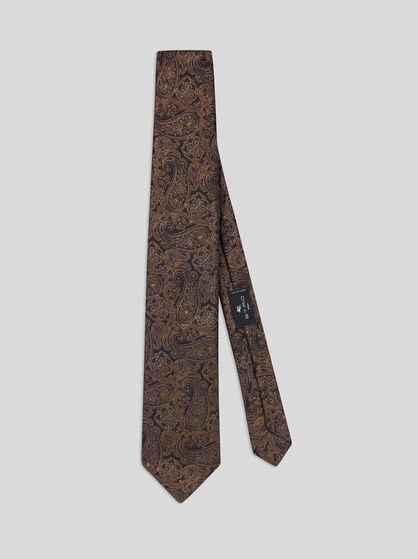 FLORAL PAISLEY SILK TIE