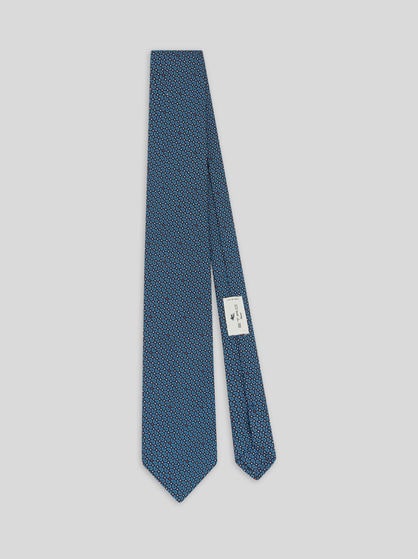 MICRO-PAISLEY SILK JACQUARD TIE