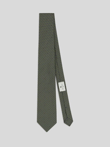 MICRO-PAISLEY SILK JACQUARD TIE