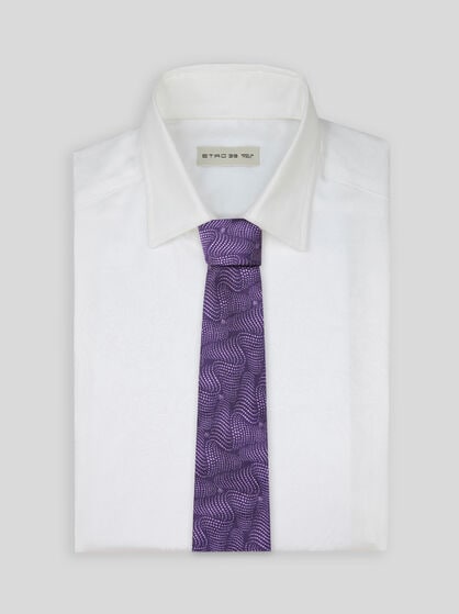 PRINTED SILK TIE