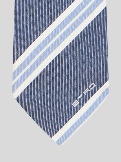 STRIPED JACQUARD TIE